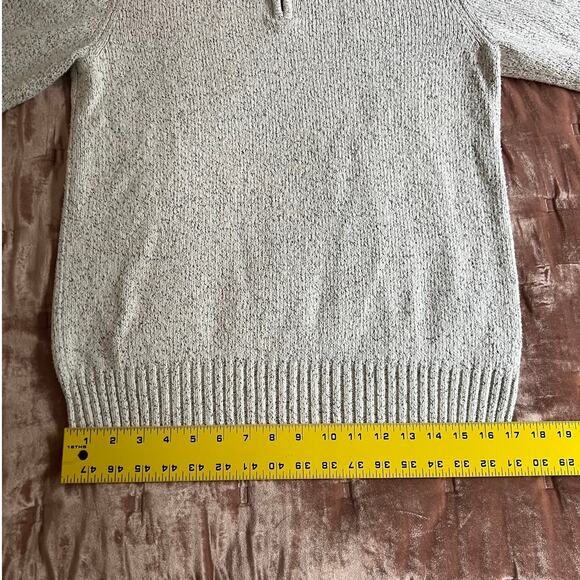 Chaps Thick Knit Cotton Quarter Zip - Picture 5 of 9